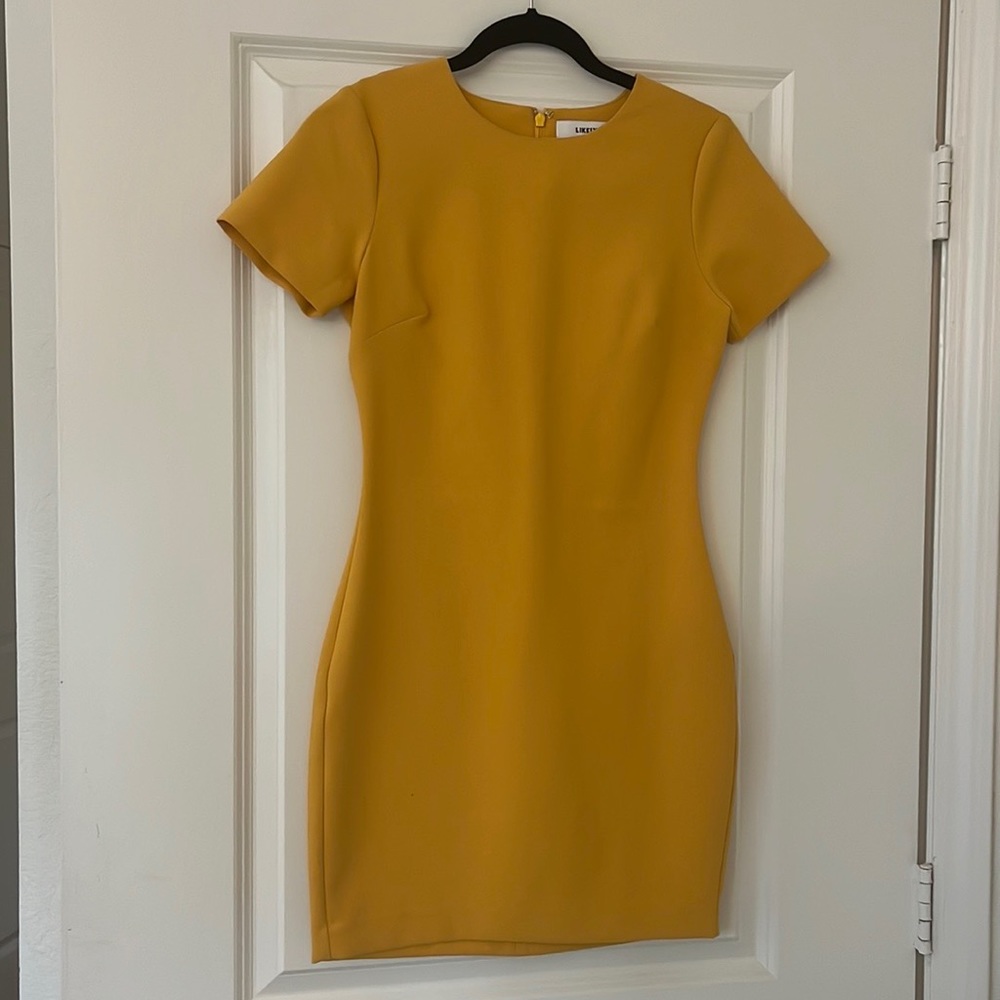 Sexy yellow mini dress